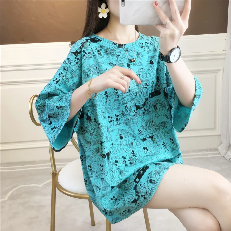 

Make good quality more than han edition easy % cotton short sleeve T-shirt Venus has a long red with money