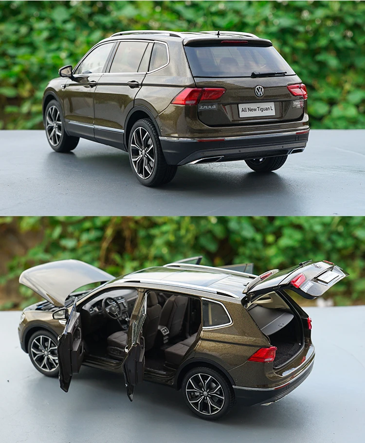 1:18 Высокая тщательная VW TIGUAN L сплав модель автомобиля статические металлические модельные автомобили с оригинальной коробкой