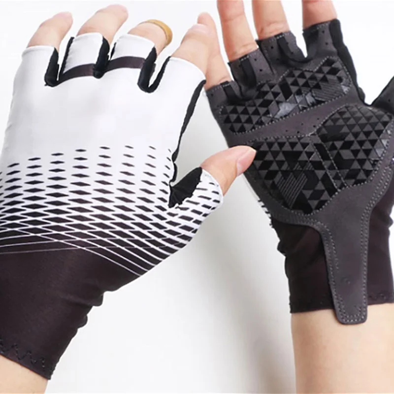 

Newest Cycling Gloves Outdoor Protect MTB Bike Gloves Washable Breathable Nylon Half Finger Racing Bicycle Gloves