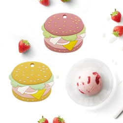 Burger Shape Teether Rodent Animal Teething Toys Necklace Pendant Soft Silicone Newborn Accessories Babies Stuff for Teeth