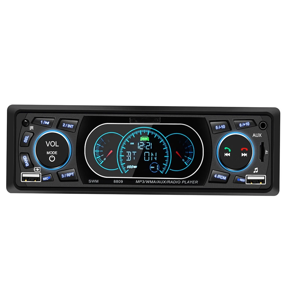Поддержка Bluetooth MP3 автомобиля радио 1Din мультимедийный плеер Hands Free дистанционное управление FM AUX U дисковая Карта Играть микрофон Авто рад