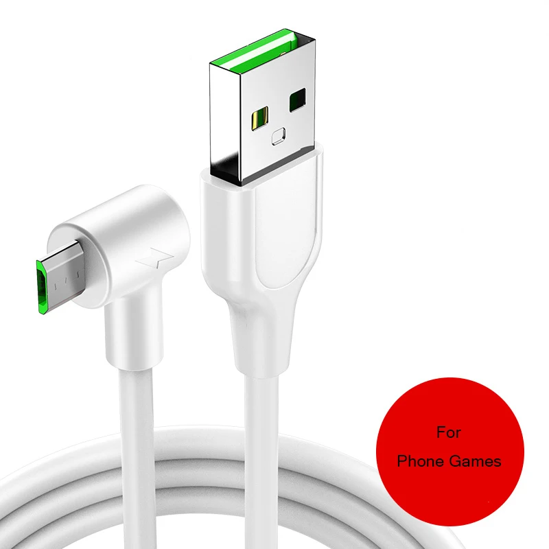 Локоть Micro USB кабель 3A Быстрая зарядка кабель мобильного телефона передачи данных для телефонов Android черный белый 1 м 1,5 м 2 м - Цвет: 3A Micro White