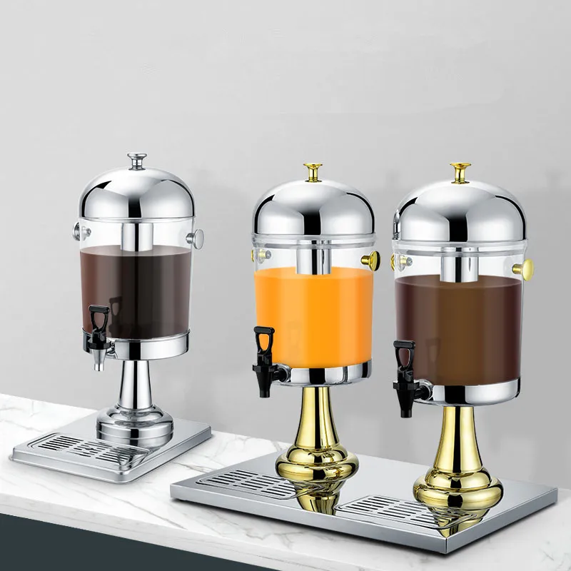 

Beverage Dispenser On Stand With Centre Ice Core And Drip Trays Durable Beer Juice Dispenser 2.2/4.4/6.6Gallon (8/16/24L)