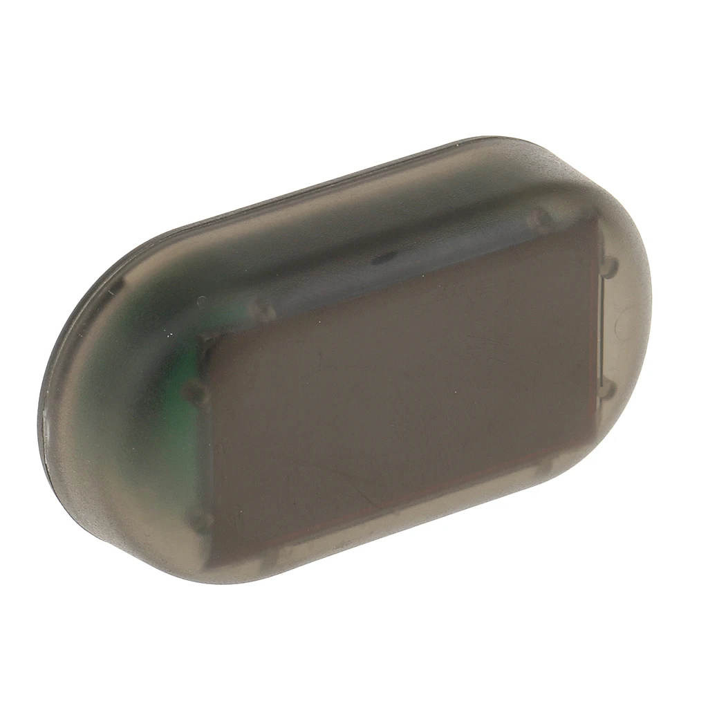 Solar Powered Car Blue LED Alarm Light Flashing Anti-theft Device Self-adhesive Easy Install