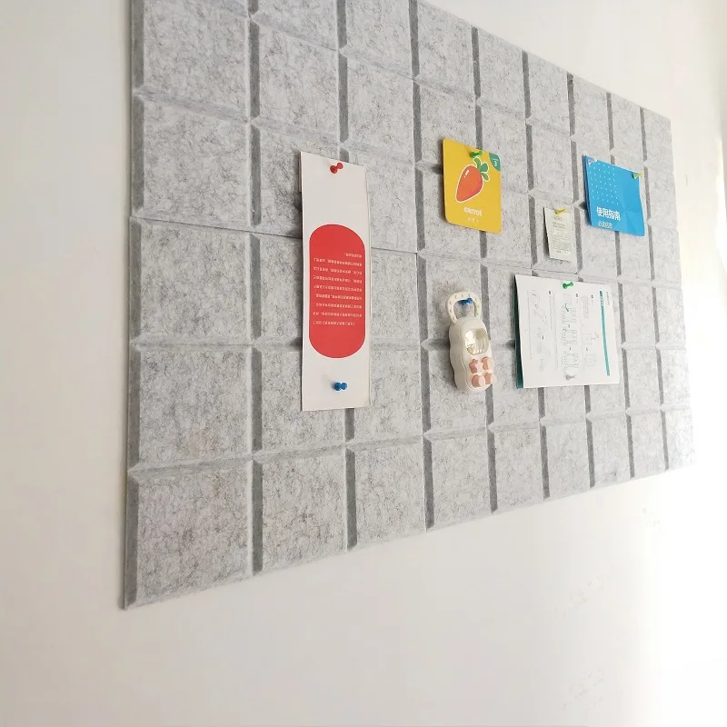 1 Pc Colorful Wall Tiles Memo Felt Board For Wall Stickers Home