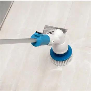 

Multi-function Wireless Charging Brush Household Cleaning Tools Electric Turbo Scrub Long Handle Cleaning Brush EU Plug