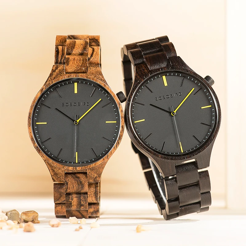

Relogio Masculin BOBO Bird Wood Watch Japan Hot Men Quartz watch Luxury Brand Simple Style Wooden Strap часы мужские For Gifts
