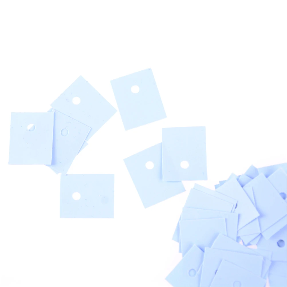 

50 Pcs TO-3P Transistor 26mmx20mmx0.3mm Insulation Pad Sheet Silicone Insulator