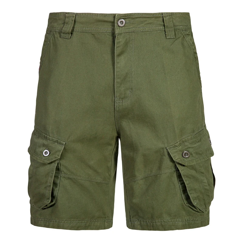 

2020 Mens Shorts Cargo Shorts Multi-Pocket Summer Loose Fit Zipper Close Short Pants for Men Street Wear Casual Shorts 5 Colors