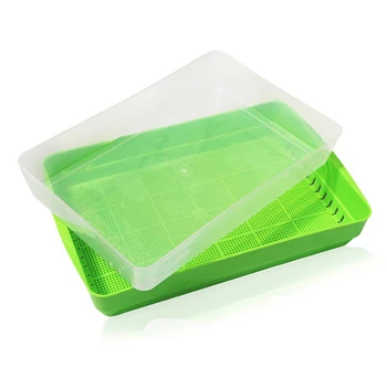 

Seedling Tray Bud Sprouts Nursery Pots Grass Implant Tray Double-layer Soilless Culture Dish HFing