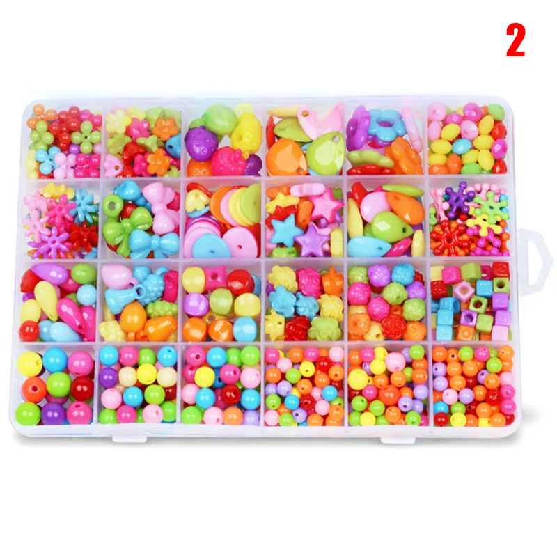 

24 Types/Box Art Bracelet Bead DIY Bracelet Accessories for Kids Children LAD-sale