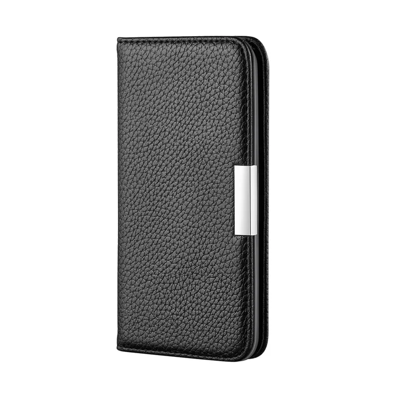 Для samsung Galaxy J4 J6 Plus Чехол кожаный магнитный чехол для телефона для samsung Note10 S10 S9 S8 J 4 J 6 Plus S7 Edge A70 откидная крышка - Цвет: Черный