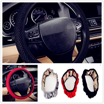 

38cm summer cloth Car Steering wheel Cover Anti-Slip Truck net Breathable Auto for Ford Transit Ranger Mustang Ka Fusion Focus