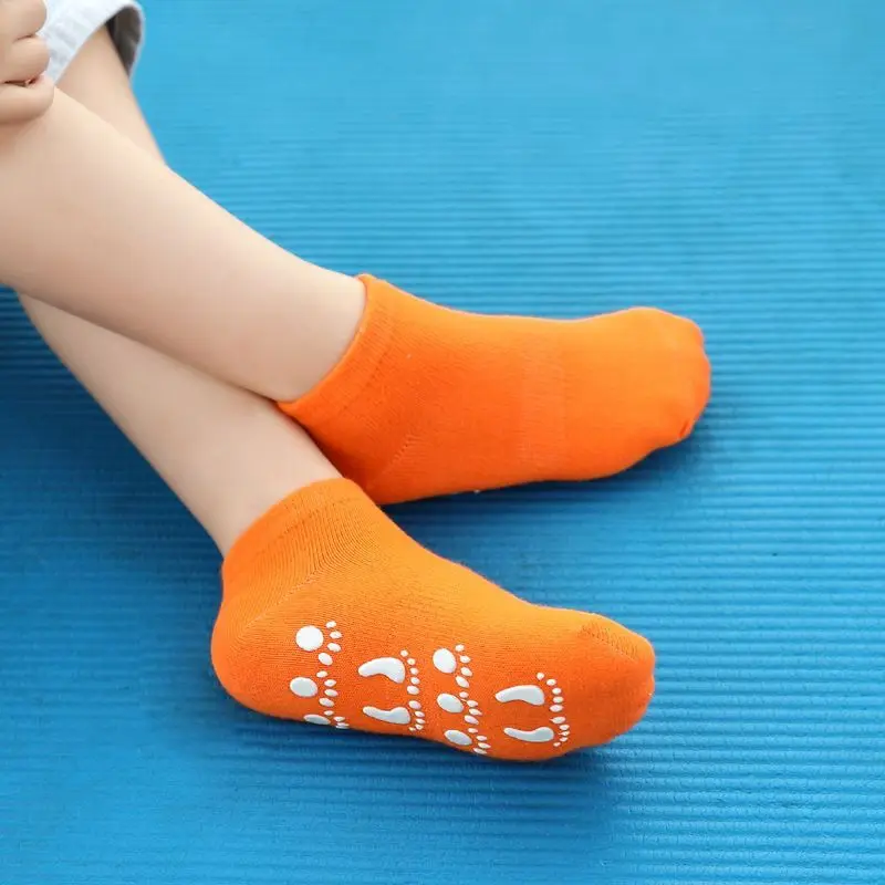 

2pair/lots New Baby Warm Cotton Socks Autumn and Winter Candy-colored Socks, Boys and Girls Non-slip Floor Rubber Soles