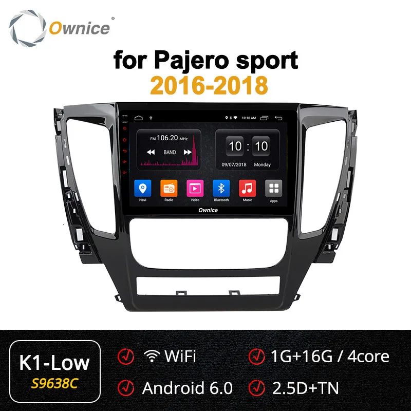 Owice 9 дюймов ips DSP Мультимедиа Android 9,0 Автомобильный gps радио плеер Для Mistubishi Pajero sport 4 Гб 64 Гб 4G LTE 2.5D