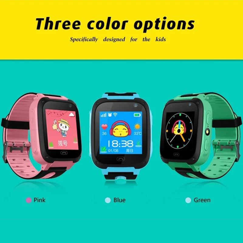 W08 Детские Смарт-часы анти-потеря детский трекер SOS интеллектуальный мониторинг позиционирования телефон Дети Детские часы совместимые IOS/Android