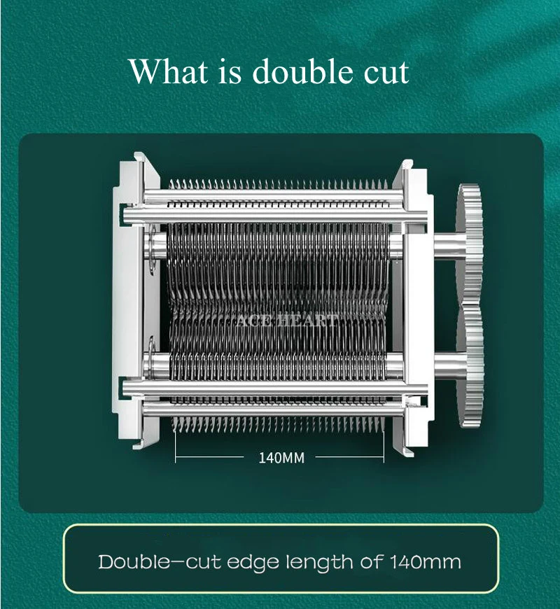 Description Picture 5 of itemStainless Steel Meat Slicer Commercial Automatic Slicing Shredded Melon Fruit Electric Vegetable Meat Cutting Machine
