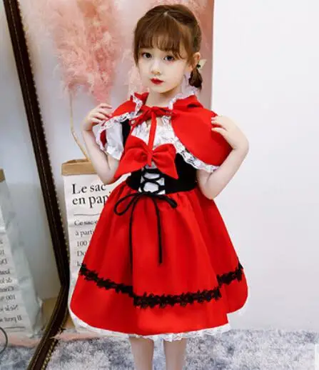red fancy dress