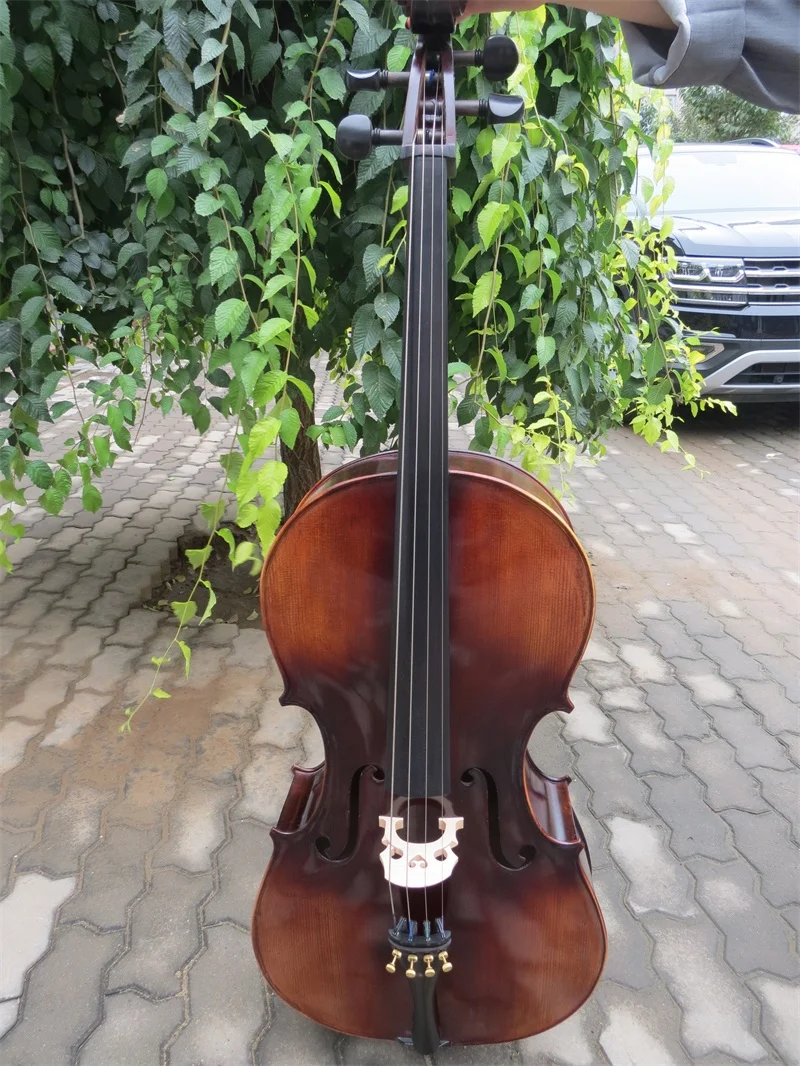 Strad стиль твердой древесины SONG бренд Виолончель 4/4, огромный и резонансный звук#14275