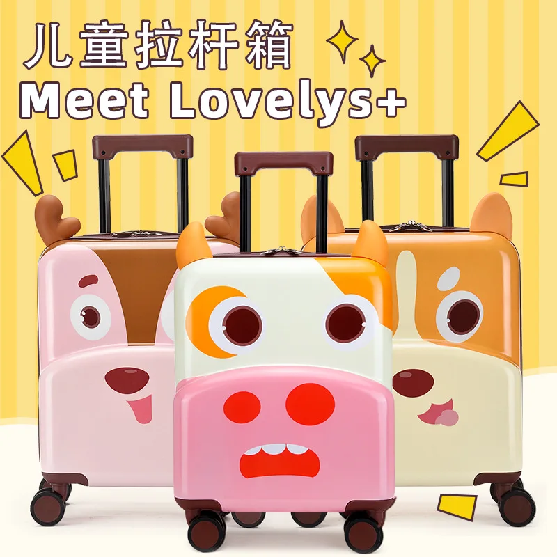 Детский Багаж 18 дюймов чемоданы на колесиках и дорожные сумки loveless Студенческая Багажная Сумка водонепроницаемая износостойкая переноска багажа