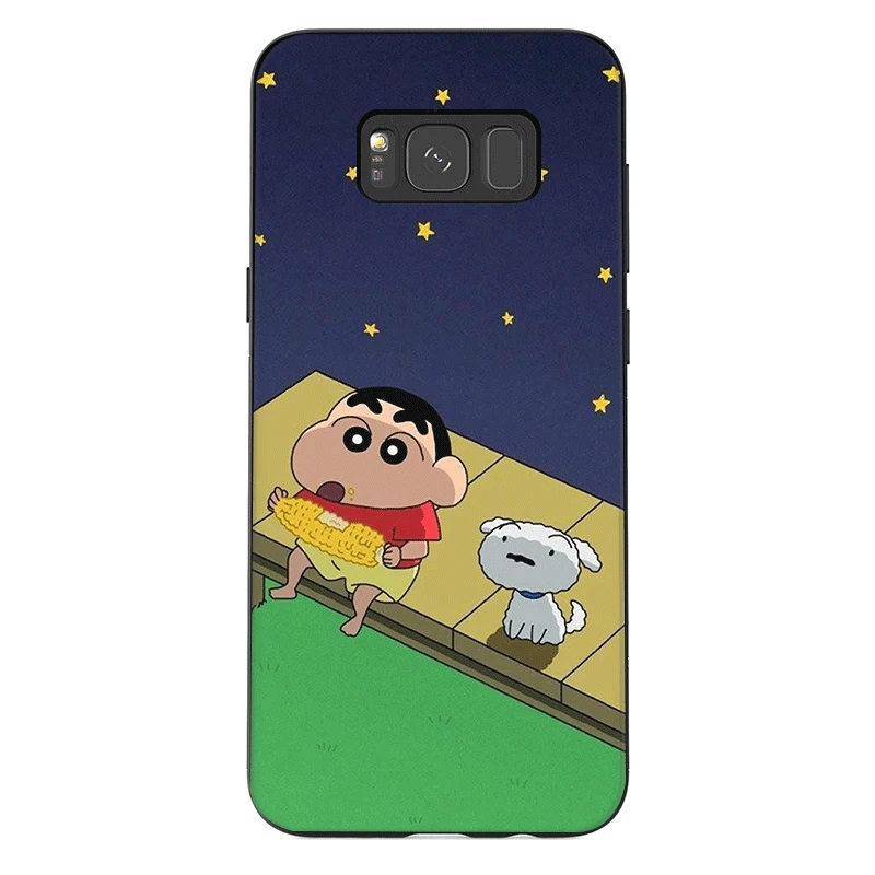 Чехол для телефона для samsung J6 A70 A60 A50 A40 A20 A30 A10 A7 A6 A5 A3 A8 A9 крышка с рисунком мультфильма «курэён Син-тян»; в виде ракушки - Цвет: B2