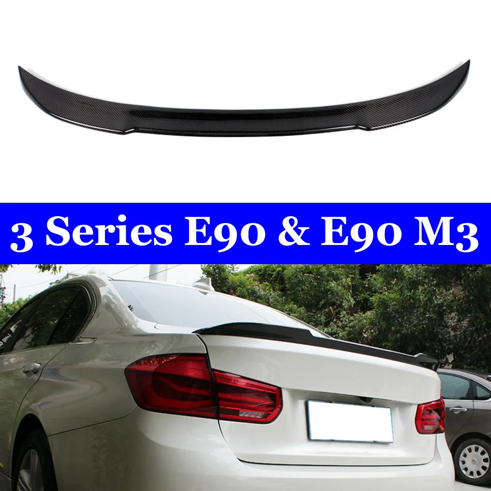 E90 & M3 спойлер для багажника из углеродного волокна 318i 320i 325i 330i BMW 3 серии седан