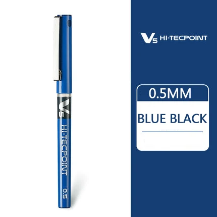 Тёмно-синий Пилот V5 полный иглу прямо Жидкости шариковая ручка BX-V5 0,5 мм гелевая ручка экзамен ручка многоцветный записи ровная и гладкая большой Ёмкость - Цвет: Тёмно-синий