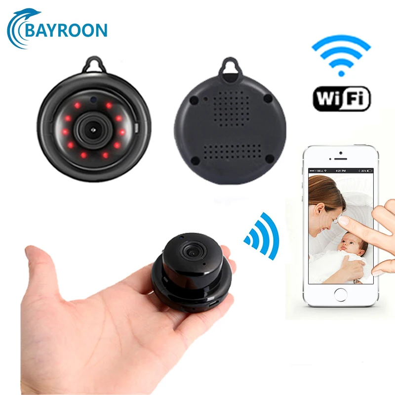 

Home Security MINI WIFI 1080P IP Camera Wireless Small CCTV Infrared Night Vision Motion Detection SD Card Slot Audio APP Camera