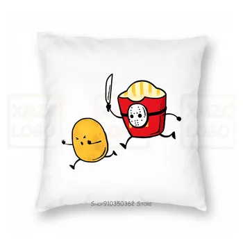 

Jason Vorhees Fast Food Pillow case Unisex Funny Cotton Halloween Mcdonalds New Women Men