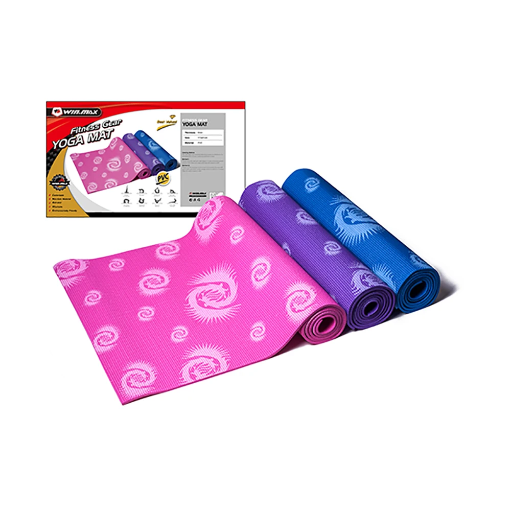 Складной Коврик для йоги WINMAX голубой/розовый/фиолетовый ПВХ 5 мм 2019|yoga mat|esterilla