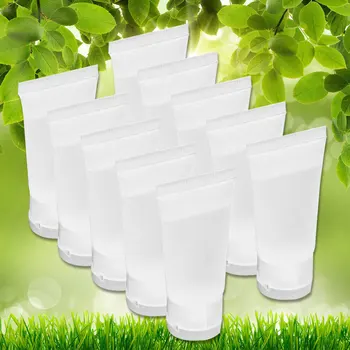 

10pcs Travel Bottle Plastic Storage Container for Lotion Shampoo Facial Cleanser Cream Toner