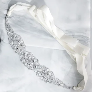 

Handmade Rhinestone Belt Wedding Bridal Belt Sashes for Bridesmaid Dress Woven Belts Best Sale-WT