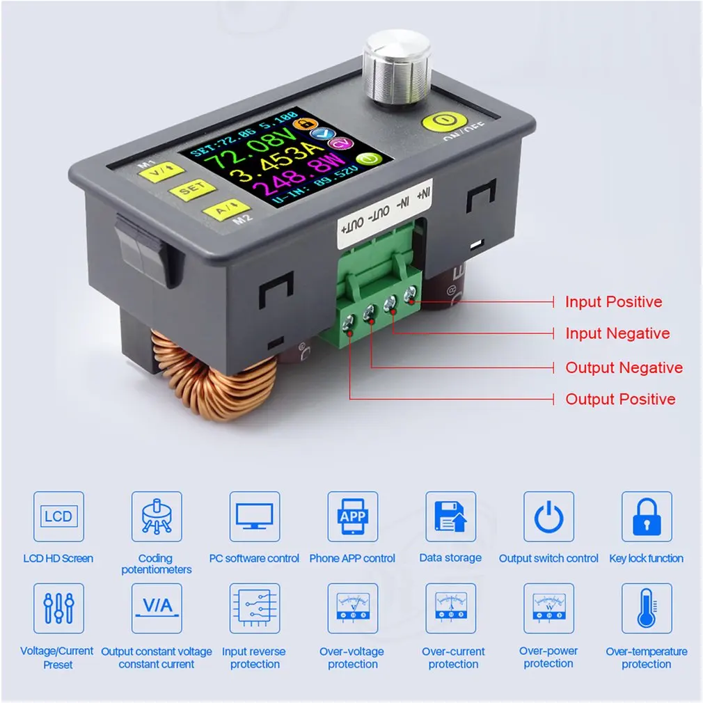 DPS8005-USB машина для испытаний на программируемую постоянную Напряжение текущий понижающий Питание модуль Вольтметр Амперметр понижающий преобразователь 80V 5A