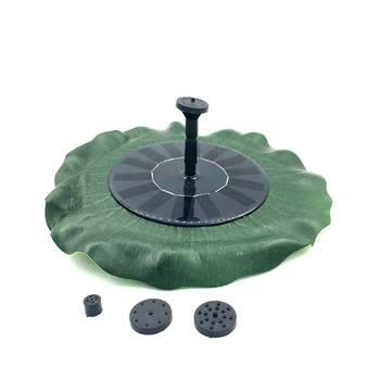 

Lotus Leaf Shape Water Pump Solar Fountain Power Pump Panel Outdoor Small Mini Fountain Kit for Pond Pool Fish Tank Garden