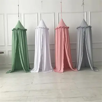 

Baby Flounce Bedcover Mosquito Crib Netting Curtain Bedding Round Dome Tent Cotton