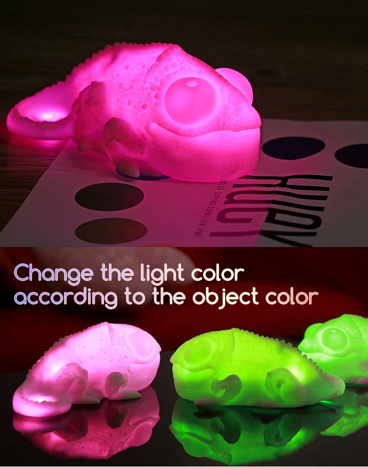 Lanpulux, волшебная цветная копирующая лампа-хамелеон, светодиодный ночник, светильник с датчиком, лампа для детской спальни, детский праздничный подарок, светодиодный, игрушки