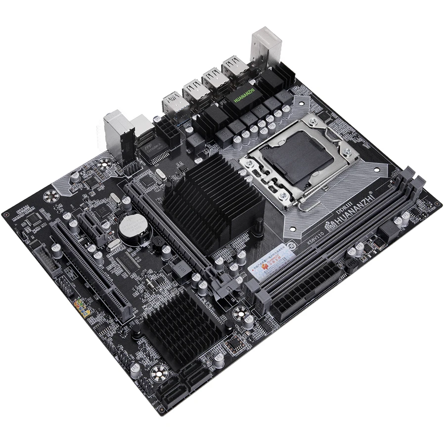 Материнская плата HUANANZHI X58 LGA1366 с поддержкой серии RX графическая карта для