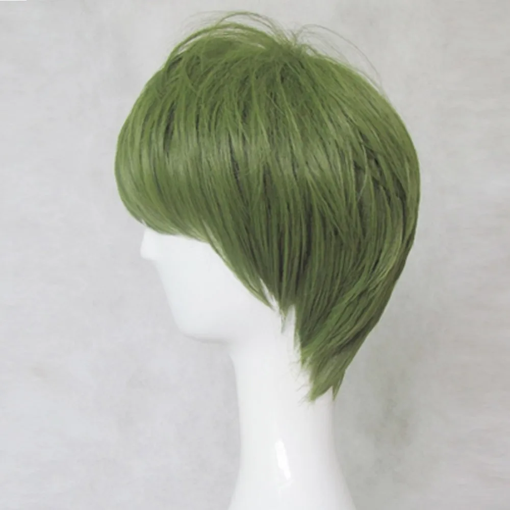 HAIRJOY синтетические волосы Короткий прямой парик для косплея Фиолетовый Синий блонд зеленый коричневый 6 цветов