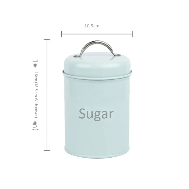 Nordic Style Storage Tanks Kitchen Utensils Multifunction Color Sugar Box Moisture-Proof Cover