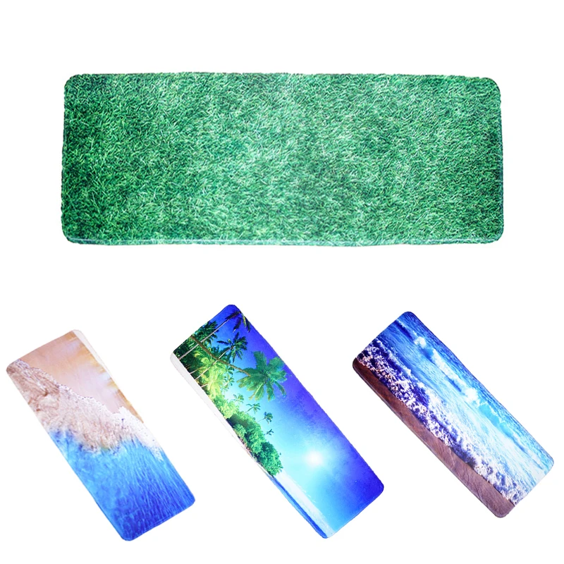 Anti-Slip Forest Beach Flannel Carpet Bathroom Bathtub Non-slip Mat Kitchen Living Room Rugs Pad For Home Bathroom Mat A30