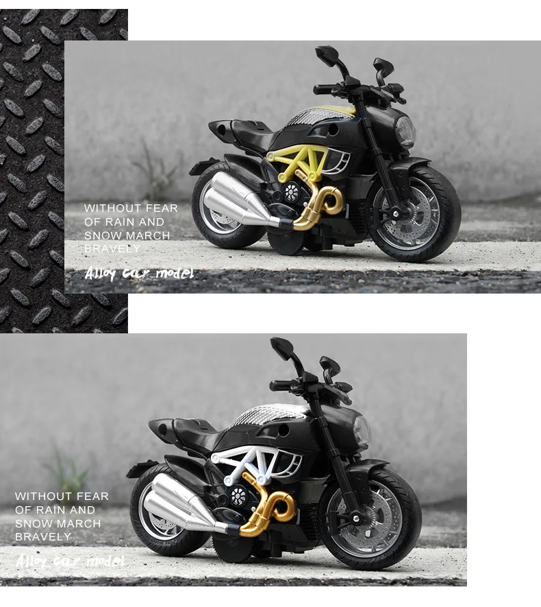 Mingyuan модель милый поездок на мотоцикле Ducati мотоцикл брелок для автомобильных ключей, модельных детских звук и светильник ВОИН игрушечный автомобиль украшение партии
