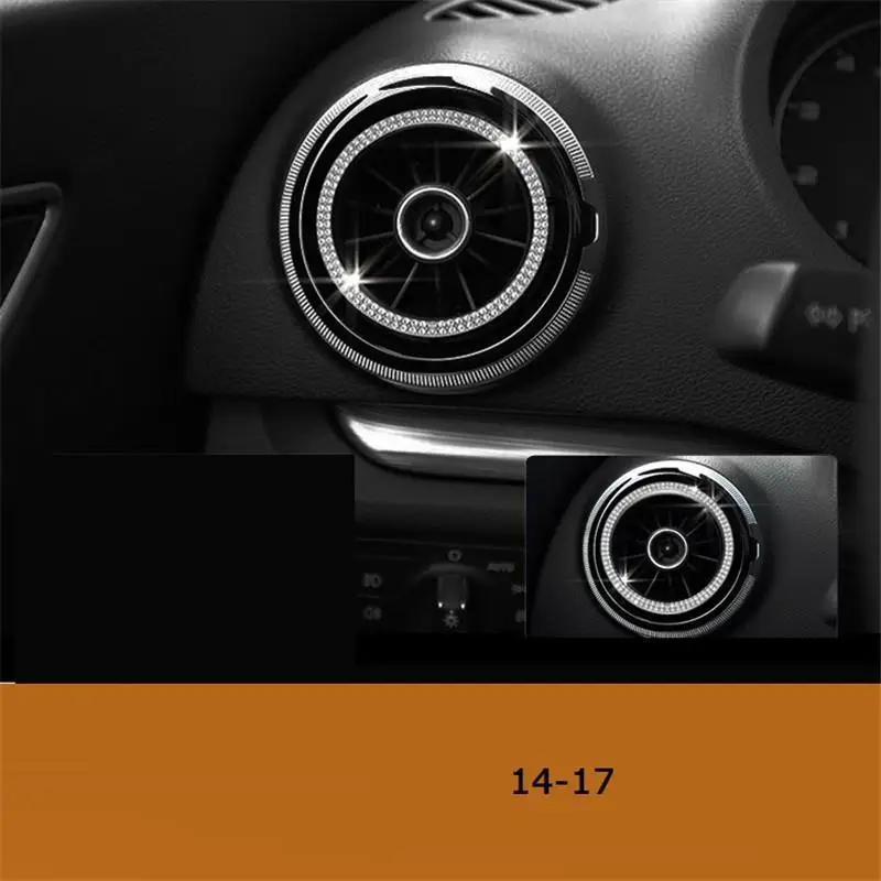 Выход кондиционера интерьер автомобиля Automovil Декоративные Чехлы отделка аксессуар автомобиля Стайлинг 14 15 16 17 для Audi A3