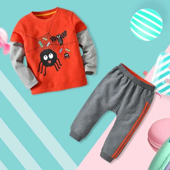 

Children'S Cartoon Sweater Kid'S Set Long Sleeve School Autumn Boyssweater Children'S Sweater Suit Cotton Outdoor Jacket