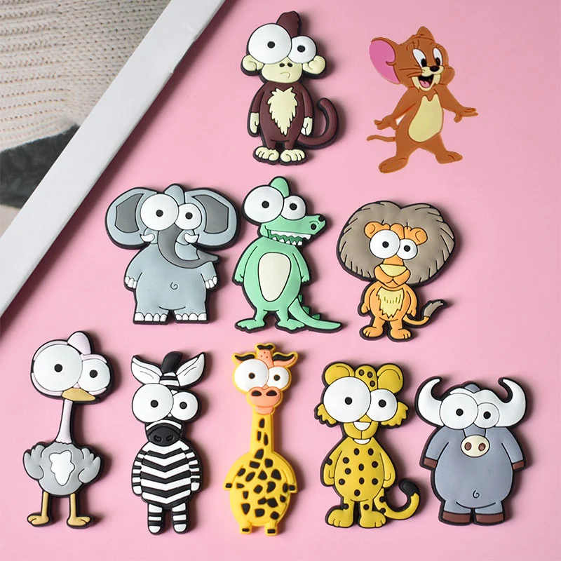 Cartoon Fridge Magnets for Children 10Pcs/Lot Vegetable Fruit Car Animal Decor
