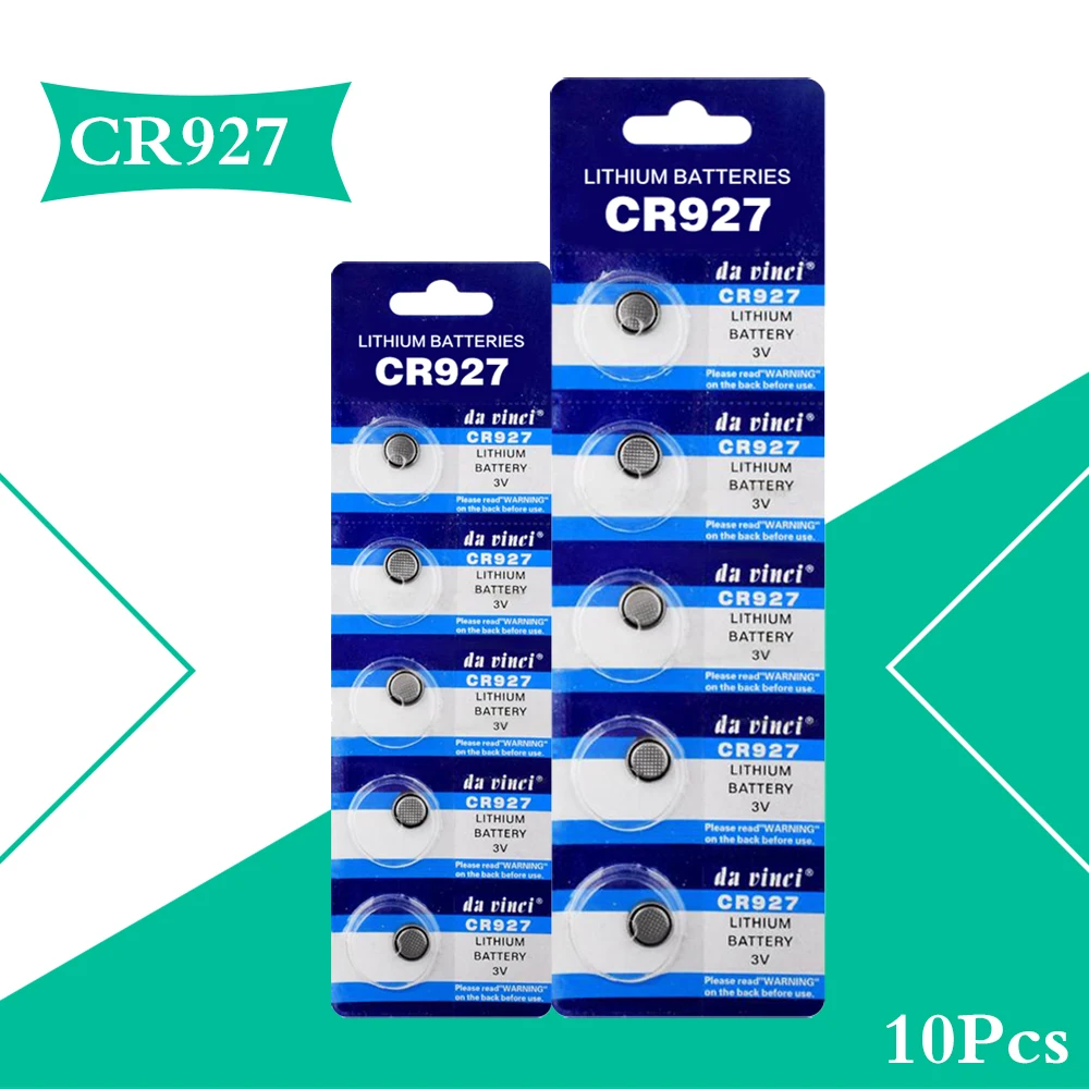 Pilas de litio para reloj, Pilas de botón para calculadora, juguetes y ordenadores, 3V CR927 CR 2020, 10 Uds., promoción 927