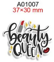 Flatback Planar Resin Printed Make-Up and Lips Cartoon Cabochon for DIY Hair Bow Holiday Craft Supplies Accessories Material