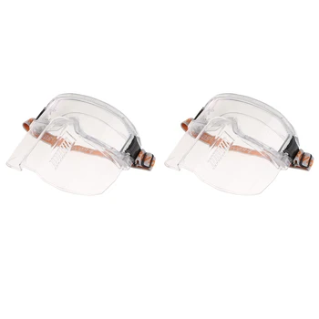 

Anti-fog Goggle Clear Full Face Mask Anti-Acid / Alkali Debris Prevent Falling or Flying Objects 2PCS