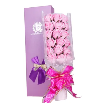 

18pcs Soap flowers Hand-made rose Manufacturers direct soap flower gift box Romantic and creative birthday gift