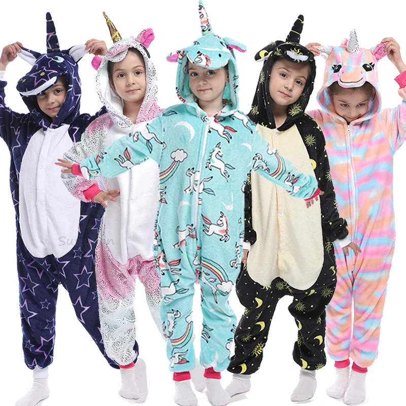 Kigurumi Stitch Kids Pajamas Unicorn Pajamas For Children Animal Blanket Overalls Baby Costume Winter Boy Girl Licorne Onesies Kigurumi Stitch Kids Pajamas Unicorn Pajamas For Children Animal Blanket Overalls Baby Costume Winter Boy Girl Licorne Onesies