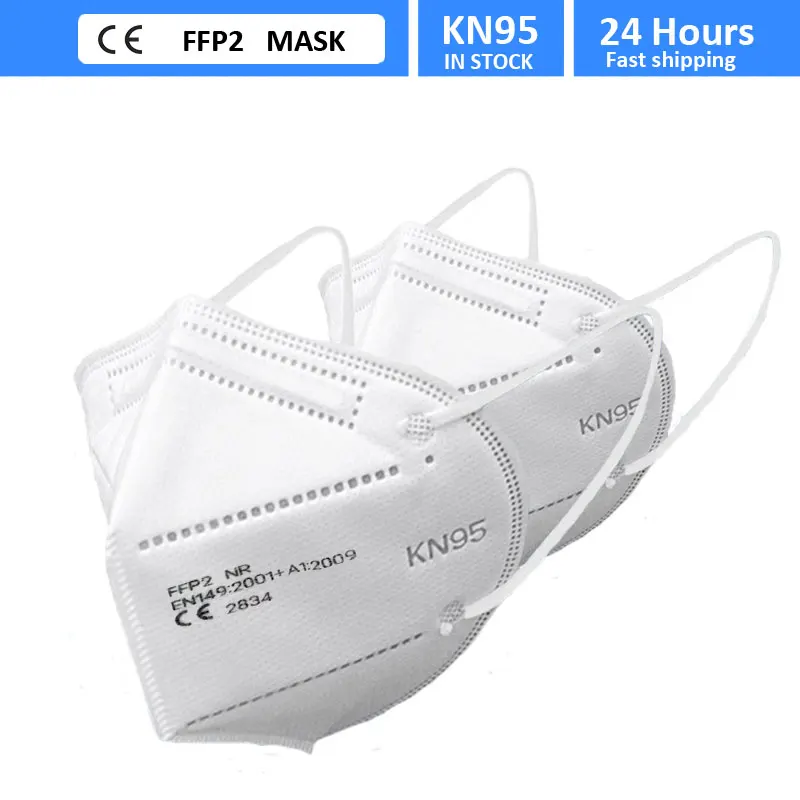 Mascarilla de seguridad FFP2 de 5 capas, respirador KN95, reutilizable, FPP2, FPP3, FFP3
